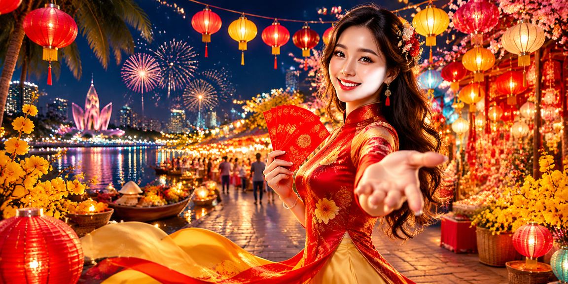 Người dùng Nha Trang kiểm tra thông tin voucher và khuyến mãi tại chợ đêm